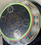 200 mm VibraNex UFO – Einhorn matt, Oberflächenplatte zinnlegiert – Produktansicht 1