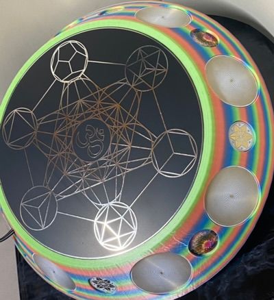 200 mm VibraNex UFO – Einhorn matt, Oberflächenplatte zinnlegiert – Produktansicht 1