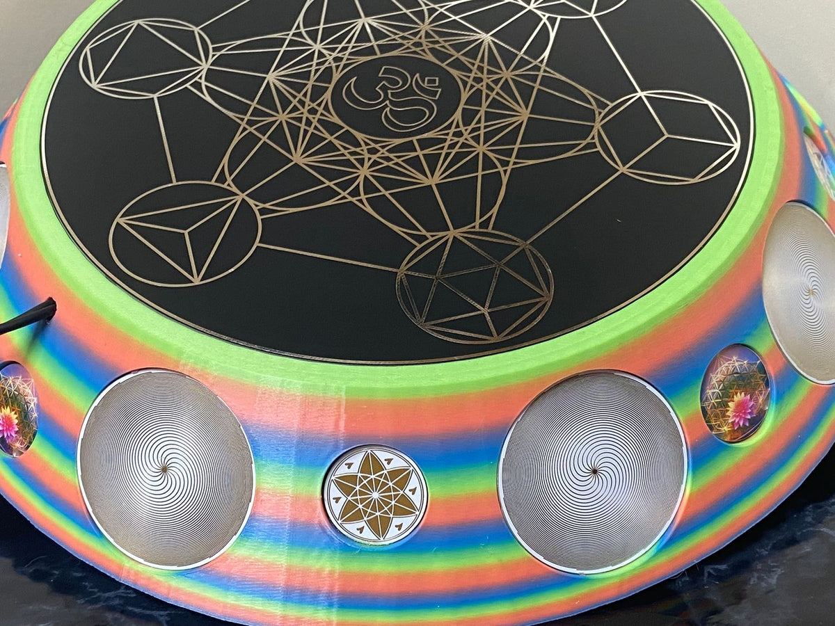 200 mm VibraNex UFO – Einhorn matt, Oberflächenplatte zinnlegiert – Produktansicht 1