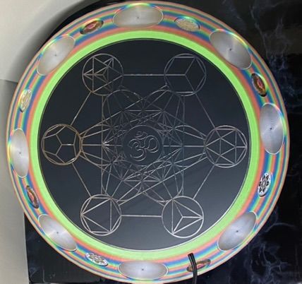 200 mm VibraNex UFO – Einhorn matt, Oberflächenplatte zinnlegiert – Produktansicht 1