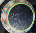 200 mm VibraNex UFO – Einhorn matt, Oberflächenplatte zinnlegiert – Produktansicht 1