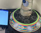 200 mm VibraNex UFO – Einhorn matt, Oberflächenplatte zinnlegiert – Produktansicht 1