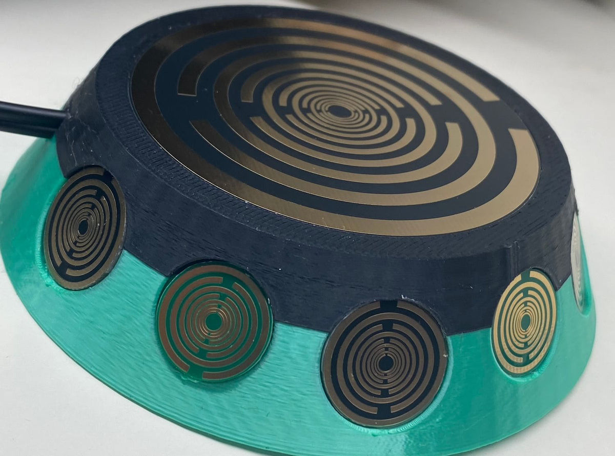 69 mm VibraNex UFO – 2-farbig, Oberflächenplatte goldlegiert – Produktansicht 1
