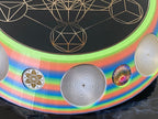 200 mm VibraNex UFO – Einhorn matt, Oberflächenplatte zinnlegiert – Produktansicht 1