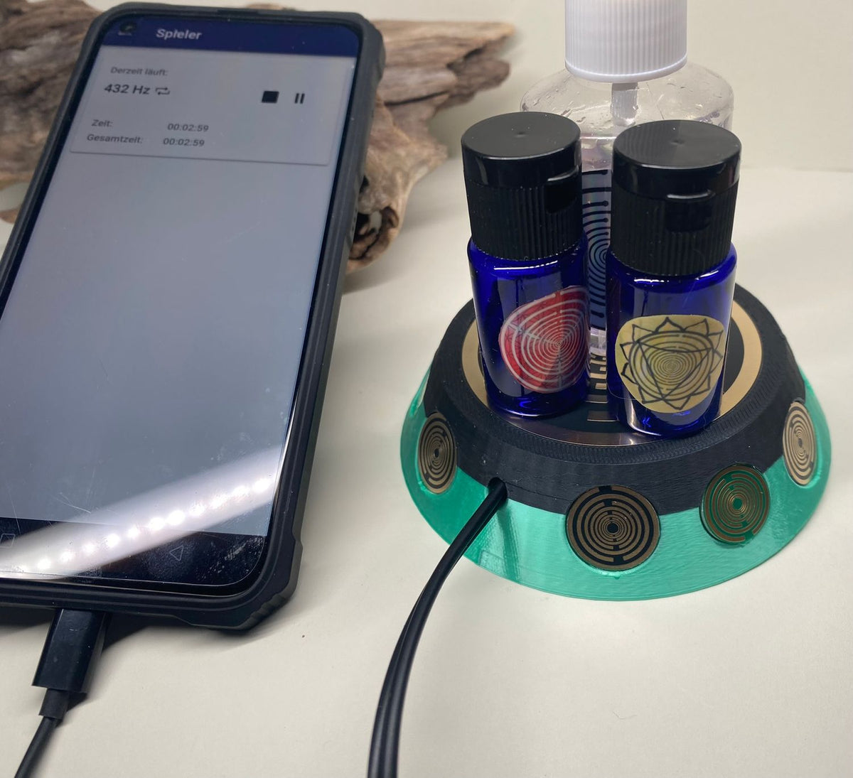 69 mm VibraNex UFO – 2-farbig, Oberflächenplatte goldlegiert – Produktansicht 1