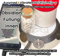50 mm VibraNex UFO – 2-farbig, Oberflächenplatte zinnlegiert, Füllung Obsidian – Produktansicht 1