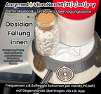 50 mm VibraNex UFO – 2-farbig, Oberflächenplatte zinnlegiert, Füllung Obsidian – Produktansicht 1