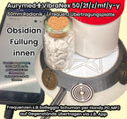 50 mm VibraNex UFO – 2-farbig, Oberflächenplatte zinnlegiert, Füllung Obsidian – Produktansicht 1