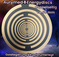 69 mm Disc – 1 Stück – MWO Lakhovsky MWO doppelseitig, schwarz, Symbolik goldlegiert, kupferunterlegt – Produktansicht 1
