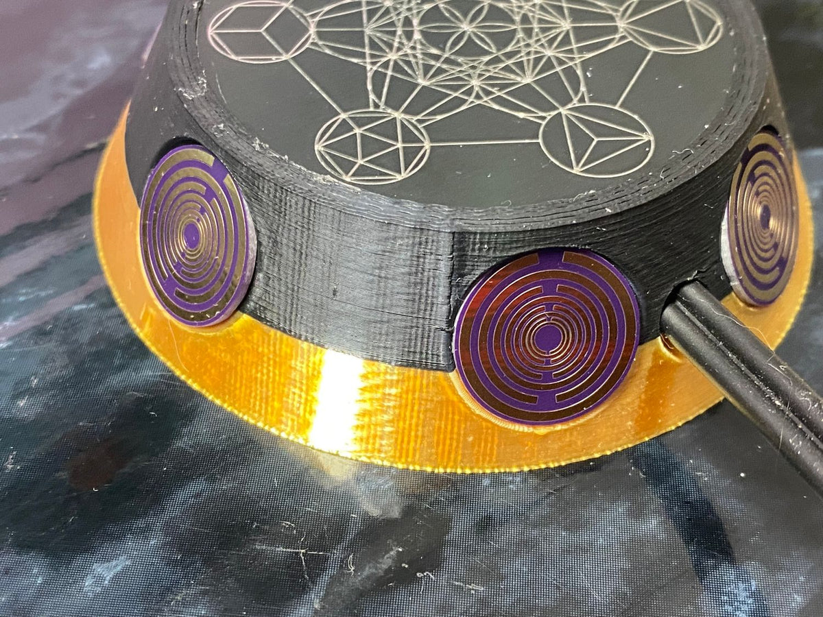 50 mm VibraNex UFO – 2-farbig, Oberflächenplatte zinnlegiert – Produktansicht 1