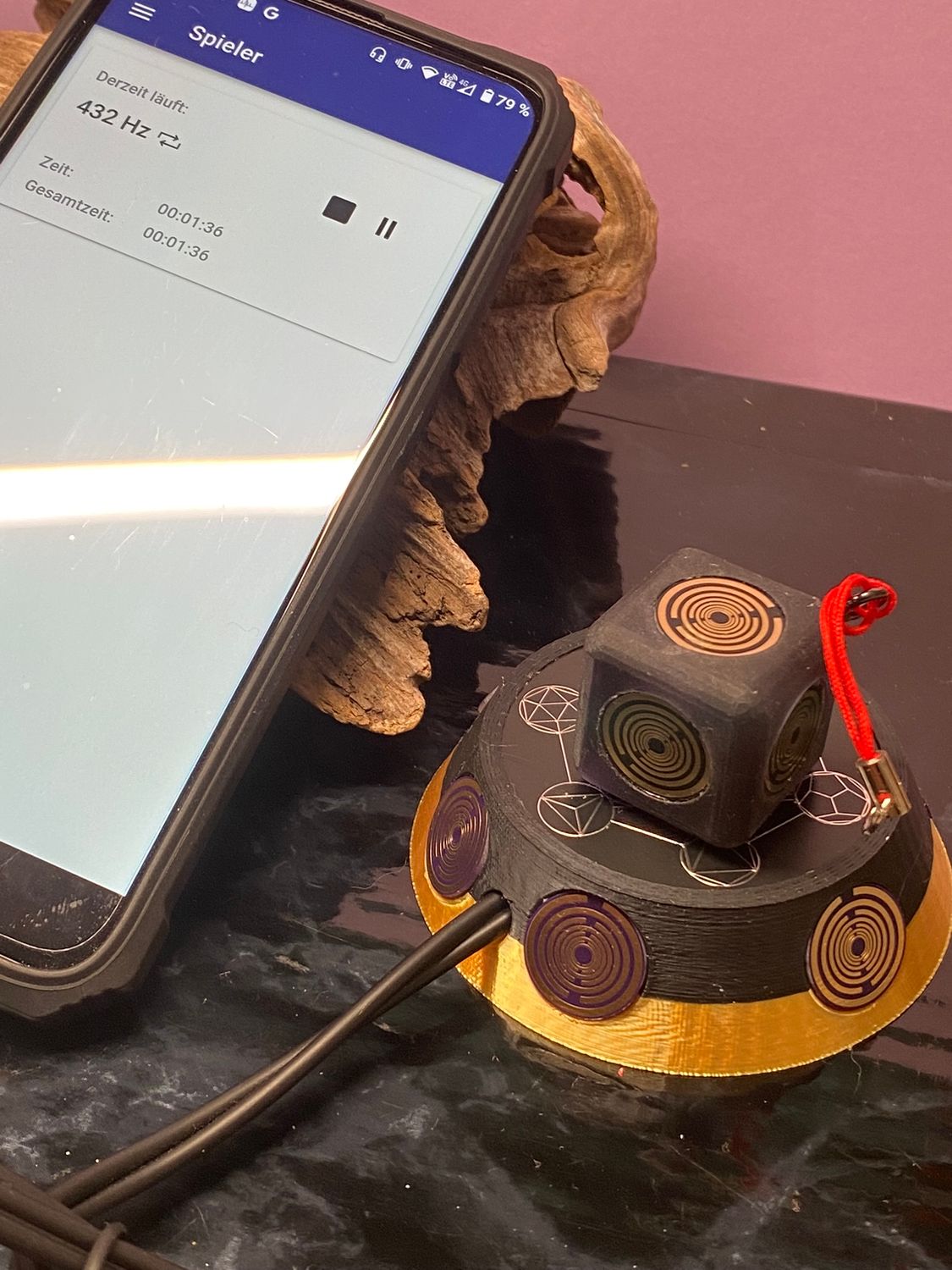 50 mm VibraNex UFO – 2-farbig, Oberflächenplatte zinnlegiert – Produktansicht 1