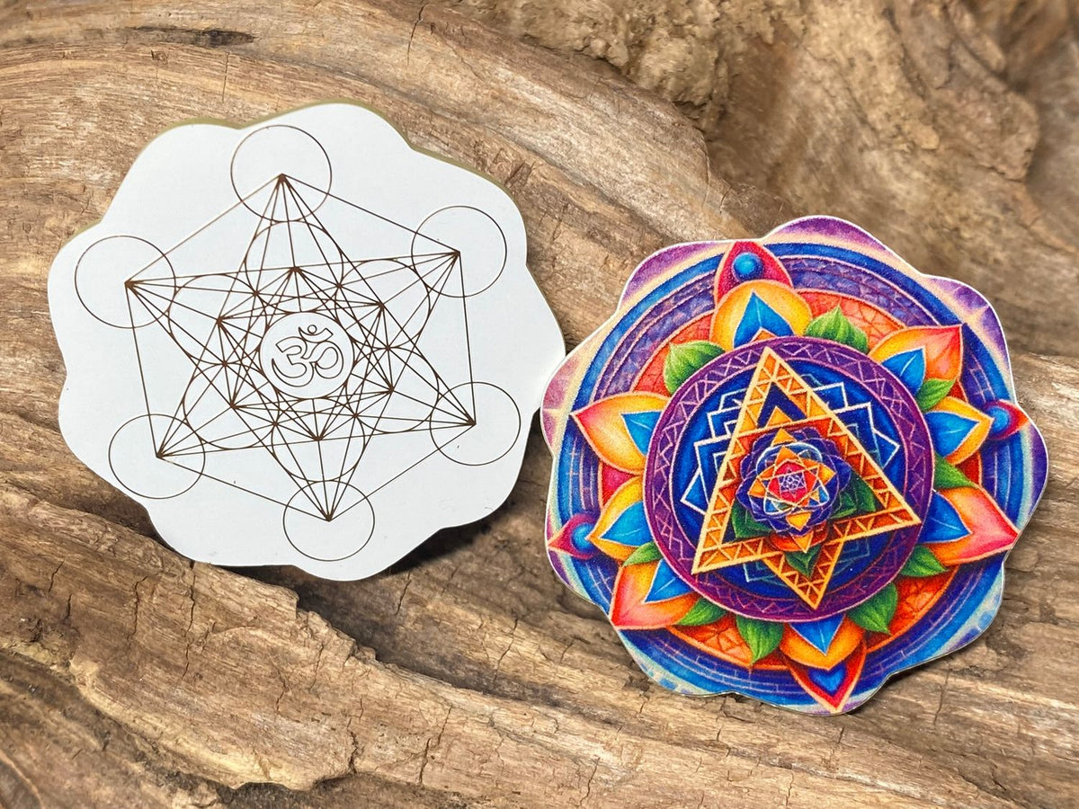 37 mm Disc 6er-Set – Metatron & Lotus – goldlegiert – Bild 6