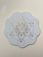 37 mm Disc 6er-Set – Metatron & Lotus – goldlegiert – Bild 4