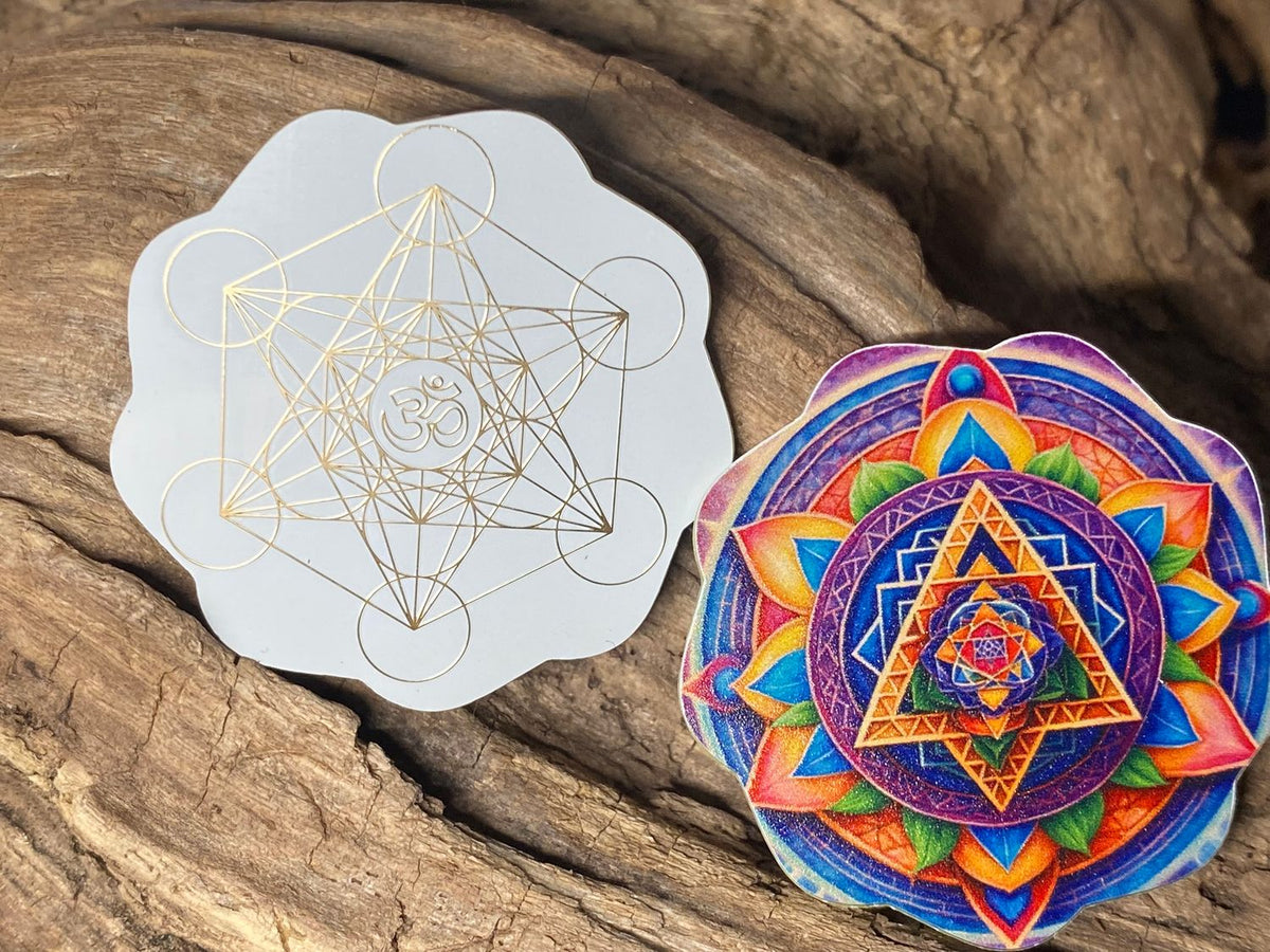 37 mm Disc 6er-Set – Metatron & Lotus – goldlegiert – Bild 8