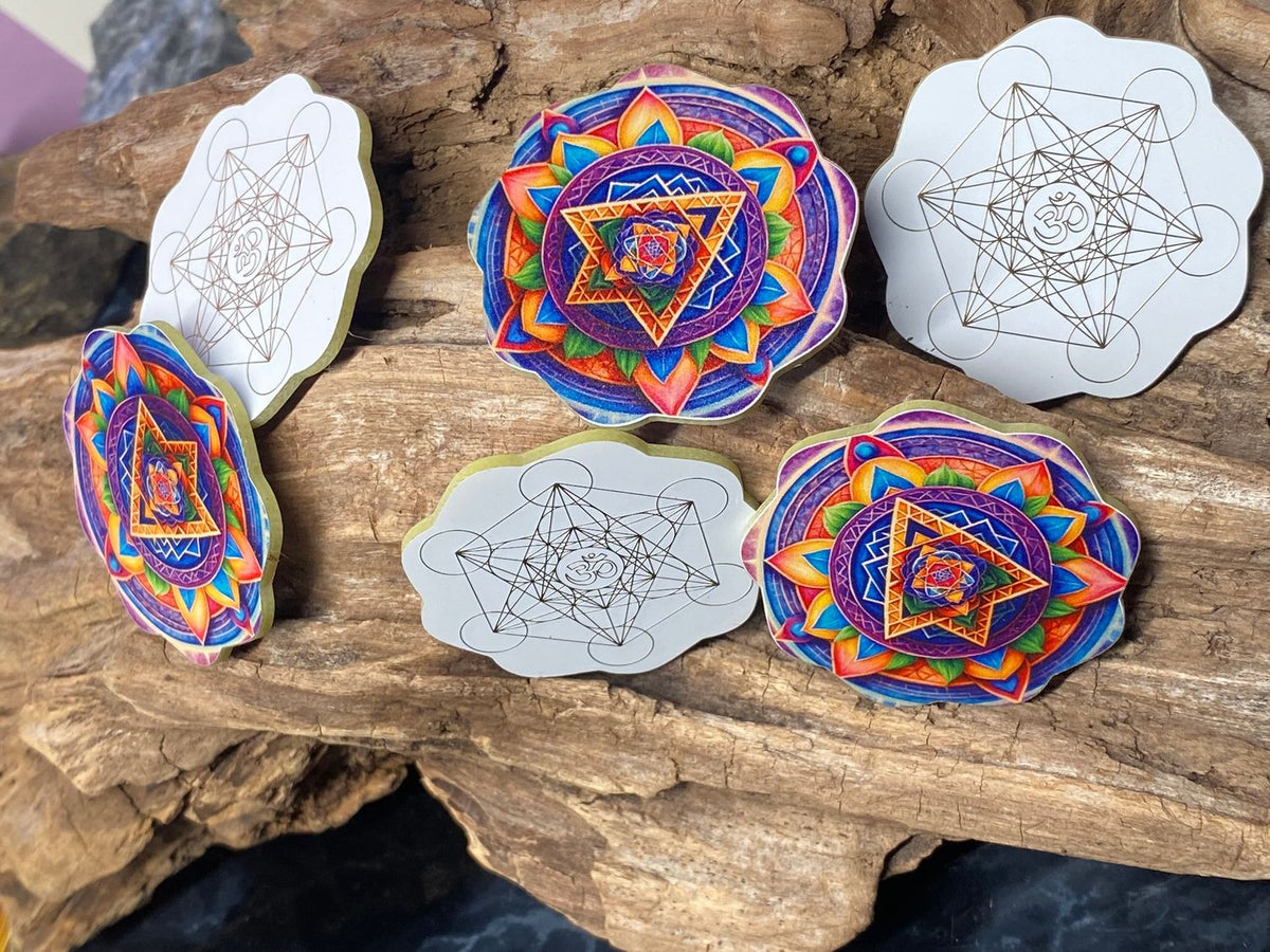 37 mm Disc 6er-Set – Metatron & Lotus – goldlegiert – Bild 13