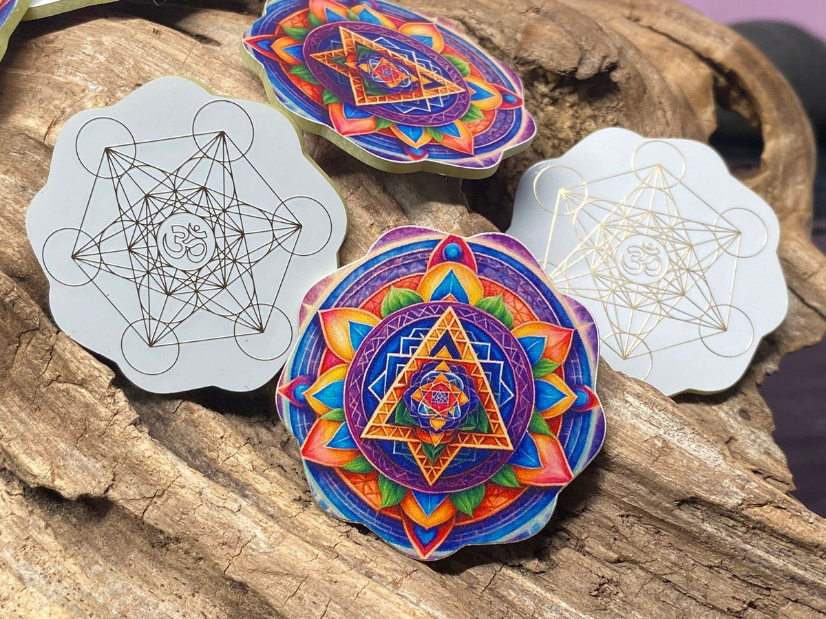 37 mm Disc 6er-Set – Metatron & Lotus – goldlegiert – Bild 14