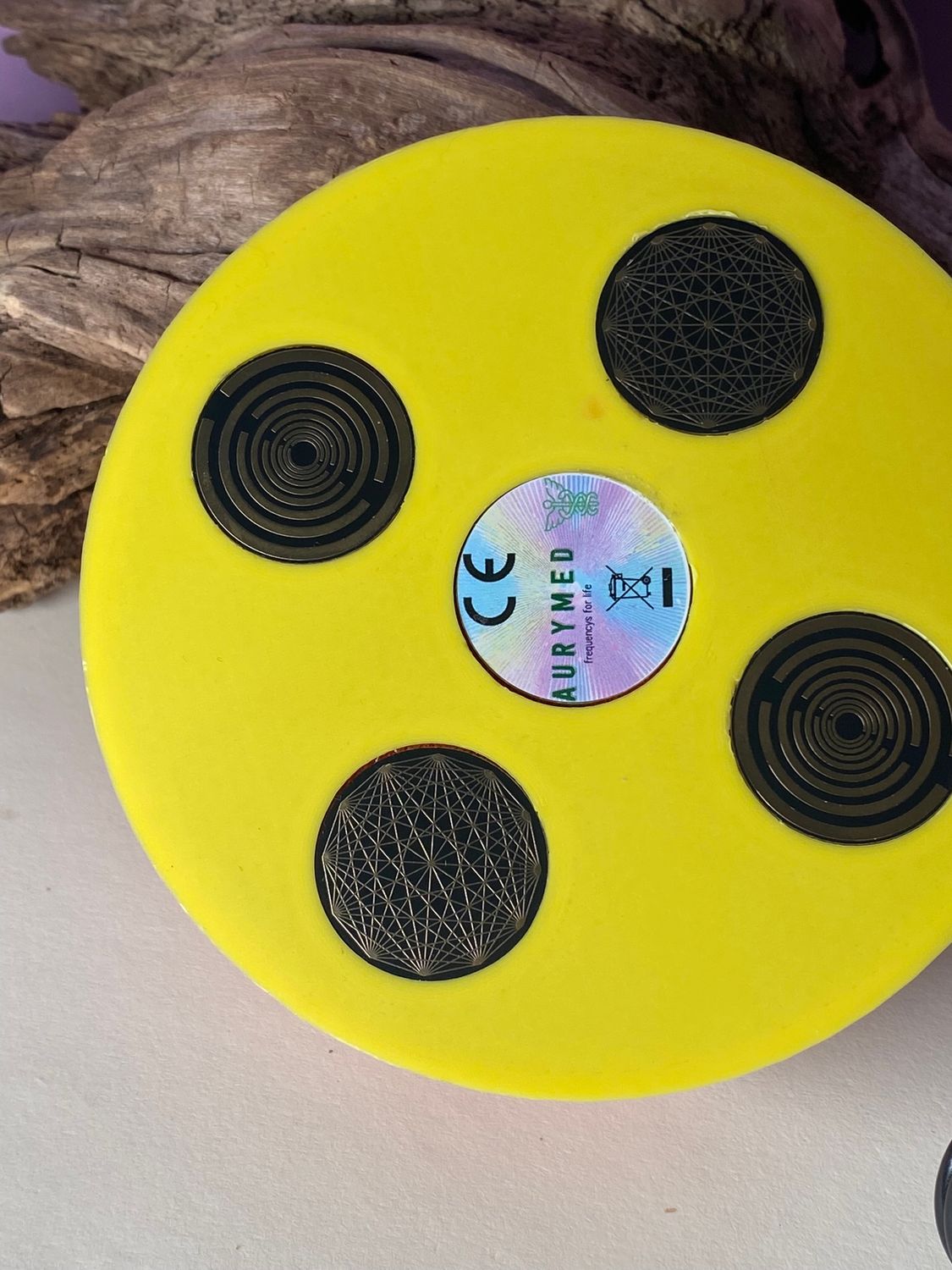 69 mm VibraNex UFO – 2-farbig, Oberflächenplatte zinnlegiert – EINZELSTÜCK – Produktansicht 1