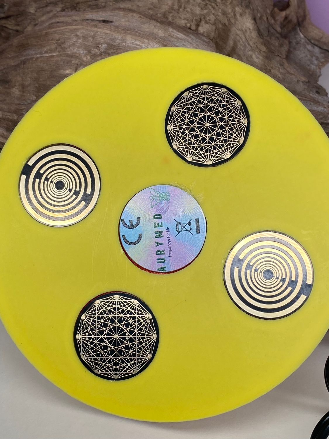 69 mm VibraNex UFO – 2-farbig, Oberflächenplatte zinnlegiert – EINZELSTÜCK – Produktansicht 1