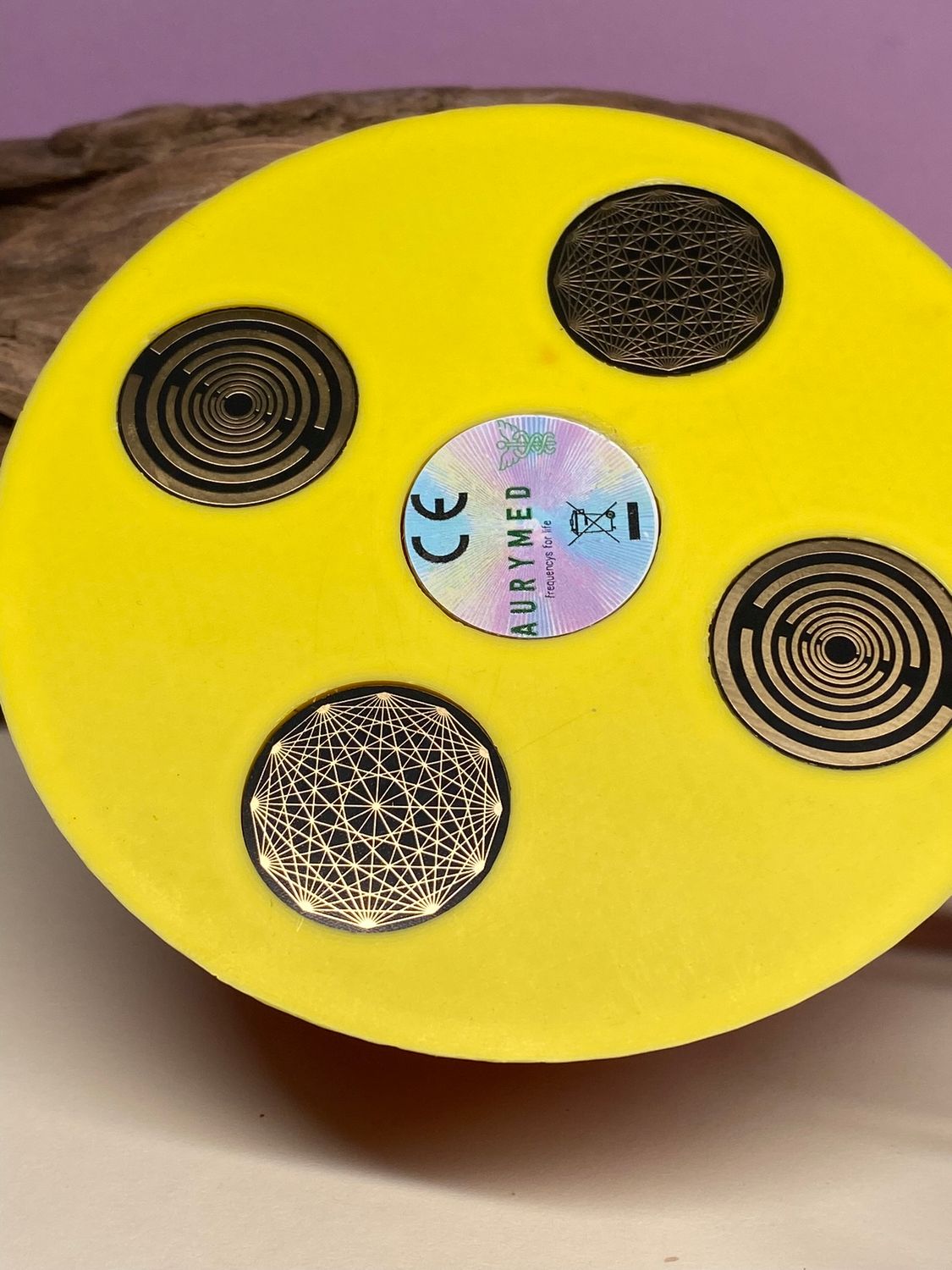 69 mm VibraNex UFO – 2-farbig, Oberflächenplatte zinnlegiert – EINZELSTÜCK – Produktansicht 1
