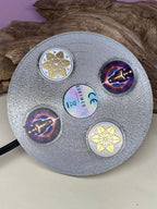 69 mm VibraNex UFO – Einhorn glänzend, Oberflächenplatte zinnlegiert – EINZELSTÜCK – Produktansicht 1
