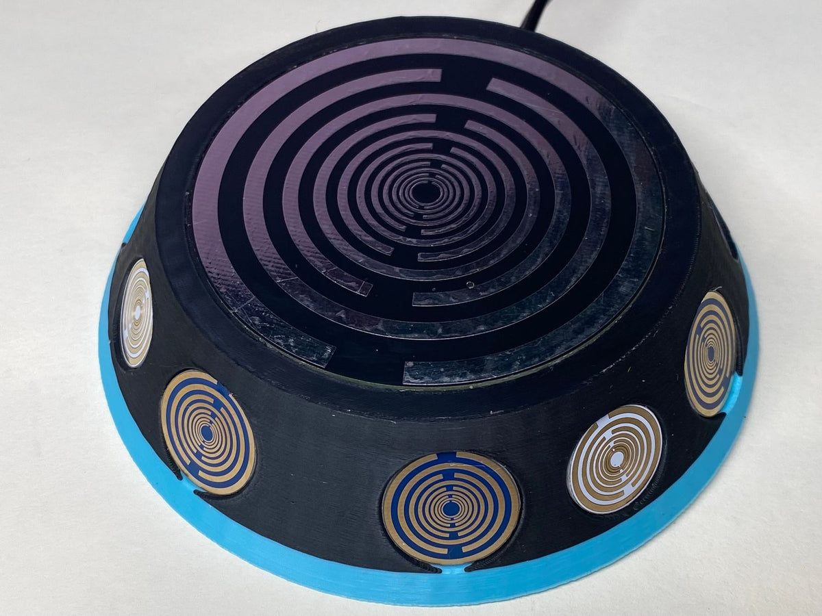 VibraNex 69 mm UFO – 2-farbig, Oberflächenplatte zinnlegiert – EINZELSTÜCK – Produktansicht 1