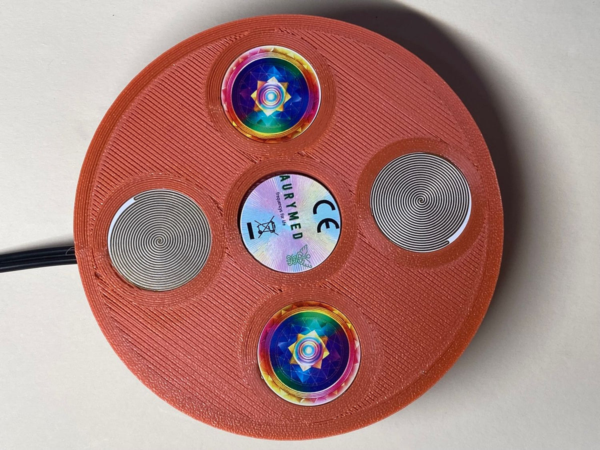 69 mm VibraNex UFO – Einhorn matt, Oberflächenplatte zinnlegiert – EINZELSTÜCK – Produktansicht 1
