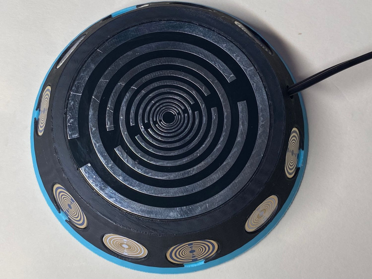 VibraNex 69 mm UFO – 2-farbig, Oberflächenplatte zinnlegiert – EINZELSTÜCK – Produktansicht 1