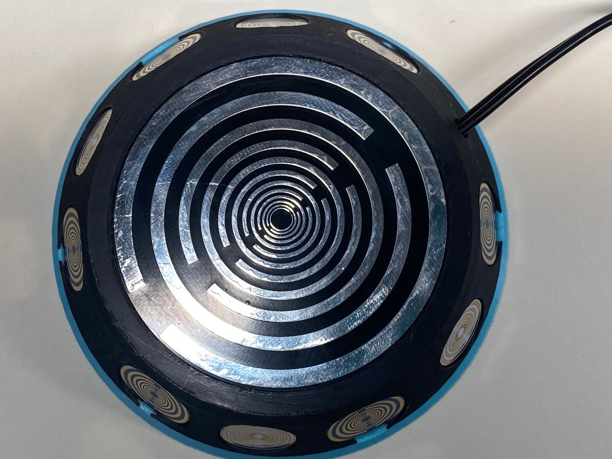 VibraNex 69 mm UFO – 2-farbig, Oberflächenplatte zinnlegiert – EINZELSTÜCK – Produktansicht 1