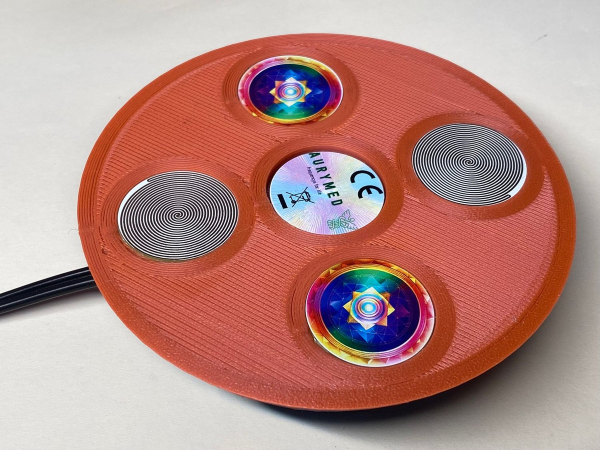 69 mm VibraNex UFO – Einhorn matt, Oberflächenplatte zinnlegiert – EINZELSTÜCK – Produktansicht 1