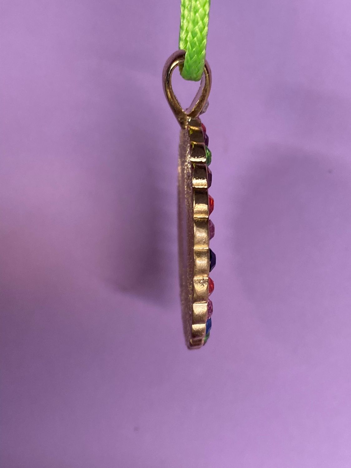 Amulett Glamour – Strassteine, Blume des Lebens – Produktansicht 1