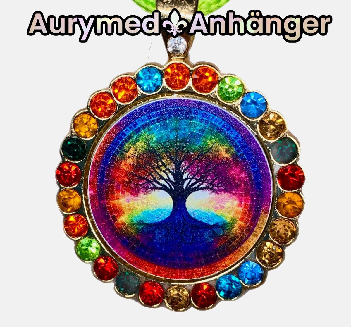 Amulett Glamour – Strassteine, Baum des Lebens – Produktansicht 1