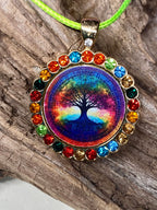 Amulett Glamour – Strassteine, Baum des Lebens – Produktansicht 1