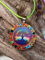Amulett Glamour – Strassteine, Baum des Lebens – Produktansicht 1