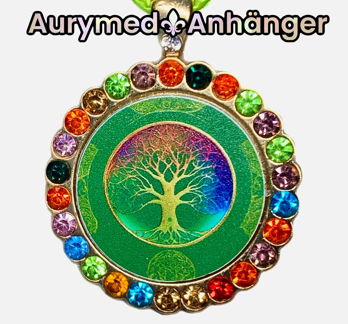Amulett Glamour – Strassteine, Baum des Lebens – Produktansicht 1