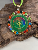 Amulett Glamour – Strassteine, Baum des Lebens – Produktansicht 1