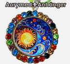 Amulett Glamour – Strassteine, Sonne – Mond – Sterne – Produktansicht 1