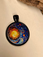 Amulett – schwarz, Himmel, Disc 25 mm – Produktansicht 1