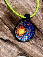 Amulett – schwarz, Himmel, Disc 25 mm – Produktansicht 1