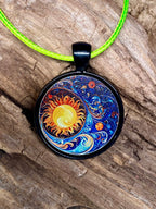 Amulett – schwarz, Himmel, Disc 25 mm – Produktansicht 1