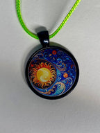 Amulett – schwarz, Himmel, Disc 25 mm – Produktansicht 1