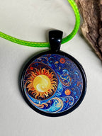 Amulett – schwarz, Himmel, Disc 25 mm – Produktansicht 1