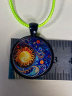 Amulett – schwarz, Himmel, Disc 25 mm – Produktansicht 1