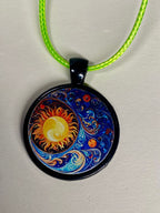 Amulett – schwarz, Himmel, Disc 25 mm – Produktansicht 1