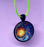 Amulett – schwarz, Himmel, Disc 25 mm – Produktansicht 1