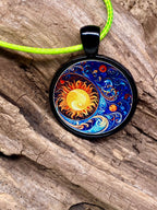 Amulett – schwarz, Himmel, Disc 25 mm – Produktansicht 1