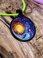 Amulett – schwarz, Himmel, Disc 25 mm – Produktansicht 1