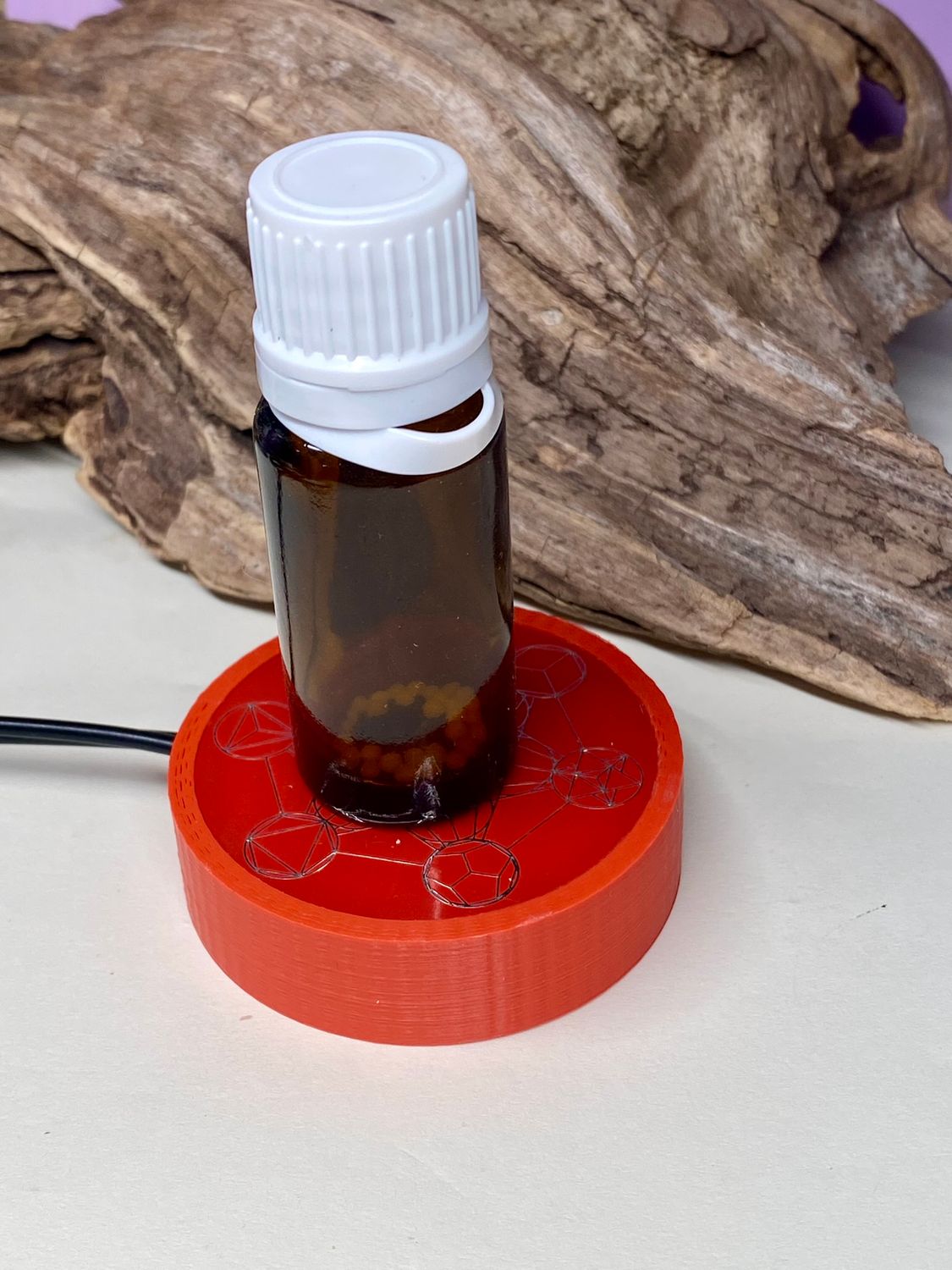 50 mm VibraNex flach, rot, Oberflächenplatte zinnlegiert – Produktansicht 1