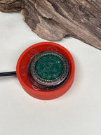 50 mm VibraNex flach, rot, Oberflächenplatte zinnlegiert – Produktansicht 1