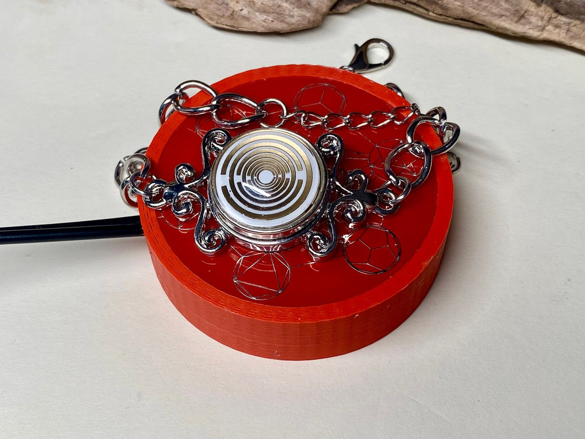 50 mm VibraNex flach, rot, Oberflächenplatte zinnlegiert – Produktansicht 1