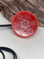 50 mm VibraNex flach, rot, Oberflächenplatte zinnlegiert – Produktansicht 1